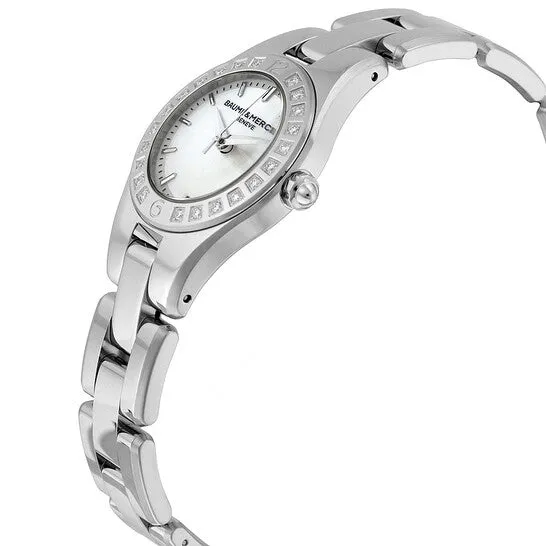 JMS always Watches Original Baume et Mercier Linea Silver Dial Diamond Ladies Watch MOA10078 JMS always Watches Original Baume et Mercier Linea Silver Dial Diamond Ladies Watch MOA10078
