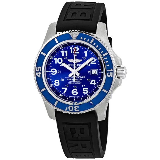 JMS always Watches Original Breitling Superocean II 44 Blue Dial Black Rubber Mens Watch A17392D8C910BKPT3 JMS always Watches Original Breitling Superocean II 44 Blue Dial Black Rubber Mens Watch A17392D8C910BKPT3