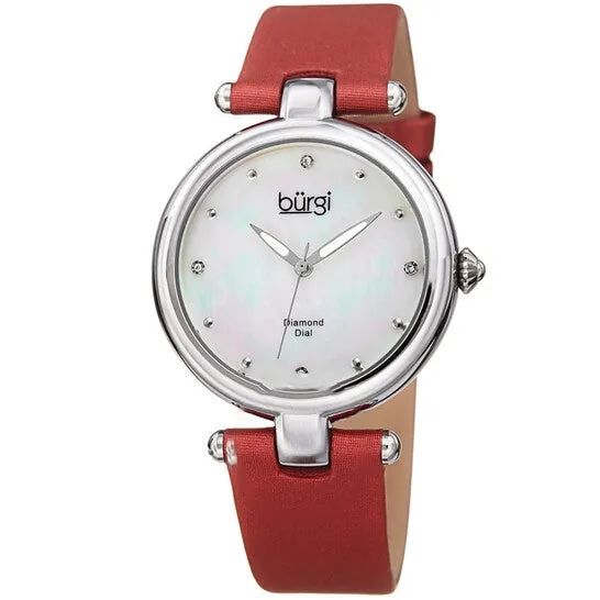 JMS always Watches Original Burgi Quartz Diamond Mother of Pearl Dial Ladies Watch BUR169RD JMS always Watches Original Burgi Quartz Diamond Mother of Pearl Dial Ladies Watch BUR169RD