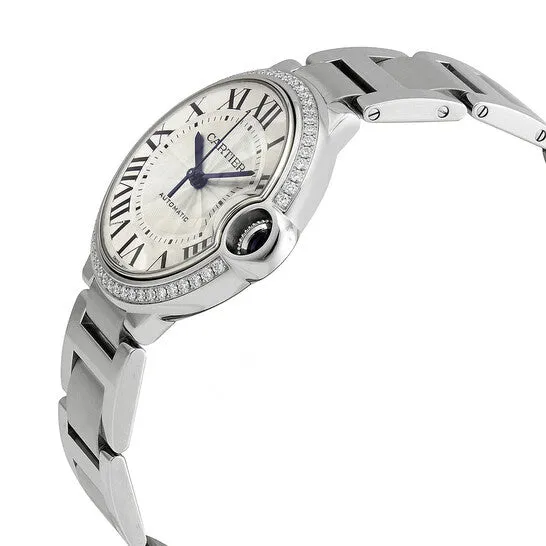 JMS always Watches Original Cartier Ballon Bleu 36 mm Automatic Diamond Silver Dial Ladies Watch w4bb0024 JMS always Watches Original Cartier Ballon Bleu 36 mm Automatic Diamond Silver Dial Ladies Watch w4bb0024