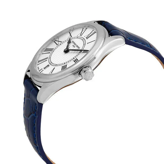 JMS always Watches Original Frederique Constant Classics Silver Dial Blue Leather Ladies Watch FC220MS3B6 JMS always Watches Original Frederique Constant Classics Silver Dial Blue Leather Ladies Watch FC220MS3B6