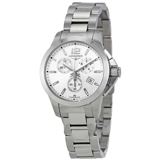 JMS always Watches Original Longines Conquest Chronograph Silver Dial Unisex Watch L33794766 JMS always Watches Original Longines Conquest Chronograph Silver Dial Unisex Watch L33794766