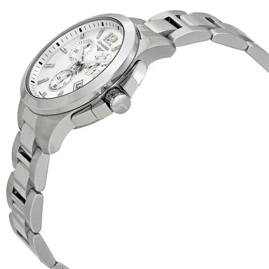 JMS always Watches Original Longines Conquest Chronograph Silver Dial Unisex Watch L33794766 JMS always Watches Original Longines Conquest Chronograph Silver Dial Unisex Watch L33794766