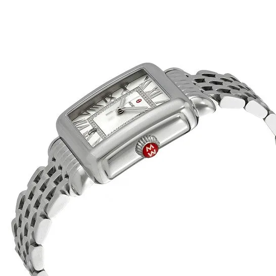 JMS always Watches Original Michele Deco Madison Silver Sunray Diamond Ladies Watch MWW06T000141 JMS always Watches Original Michele Deco Madison Silver Sunray Diamond Ladies Watch MWW06T000141