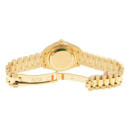 JMS always Watches Original Rolex LadyDatejust Mint Green Dial 18 Carat Yellow Gold President Watch 279138GNDP JMS always Watches Original Rolex LadyDatejust Mint Green Dial 18 Carat Yellow Gold President Watch 279138GNDP
