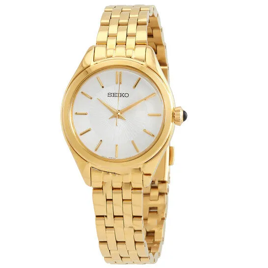 JMS always Watches Original Seiko Quartz White Dial Ladies Watch SUR538