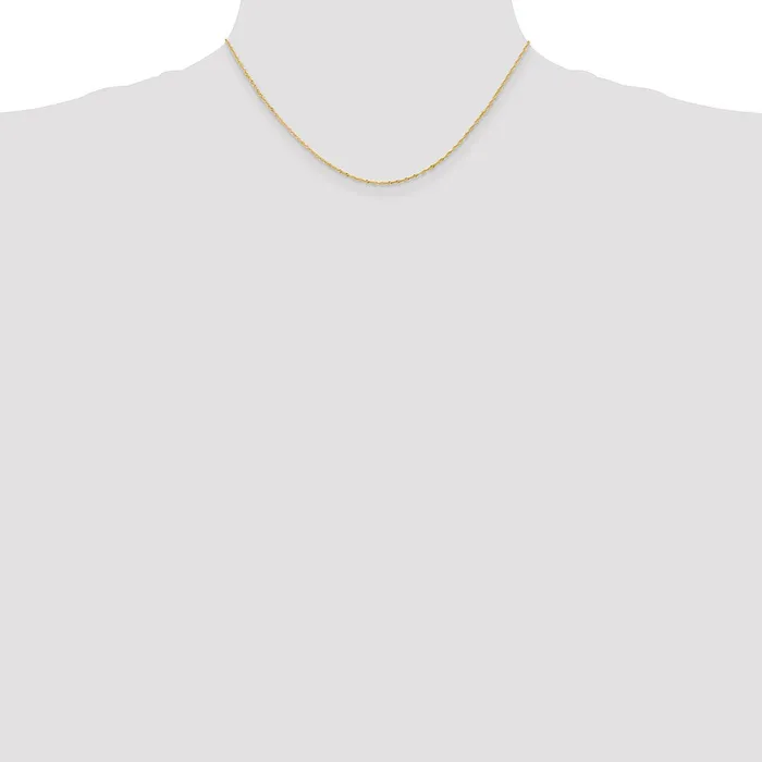 MDS Necklaces 14K Yellow Gold 16 inch 110mm Singapore with Spring Ring Clasp Chain Necklace MDS Necklaces 14K Yellow Gold 16 inch 110mm Singapore with Spring Ring Clasp Chain Necklace