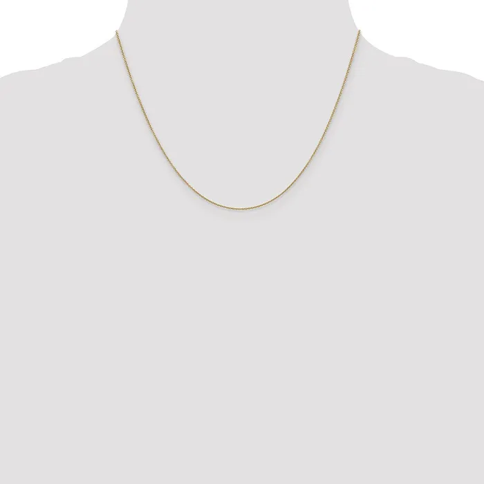 MDS Necklaces 14K Yellow Gold 18 inch 9mm Cable with Spring Ring Clasp Chain Necklace MDS Necklaces 14K Yellow Gold 18 inch 9mm Cable with Spring Ring Clasp Chain Necklace