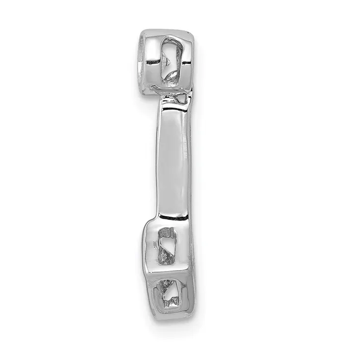 Necklaces 14k White Gold 14ct Real Diamond Chain Slide Pendant Goldia