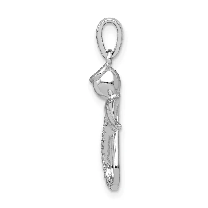 Necklaces 14k White Gold Real Diamond Infinity Angel Pendant Goldia