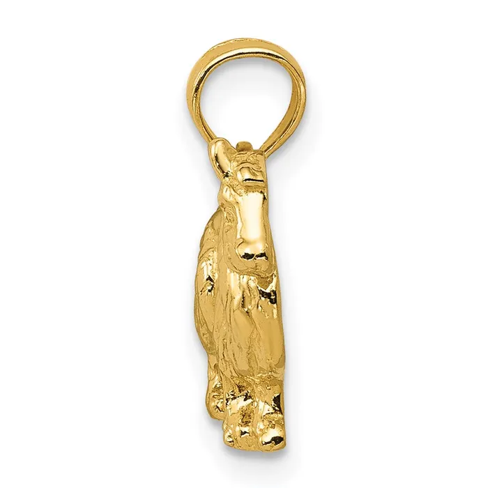 Necklaces 14k Yellow Gold Collie Dog Pendant Goldia