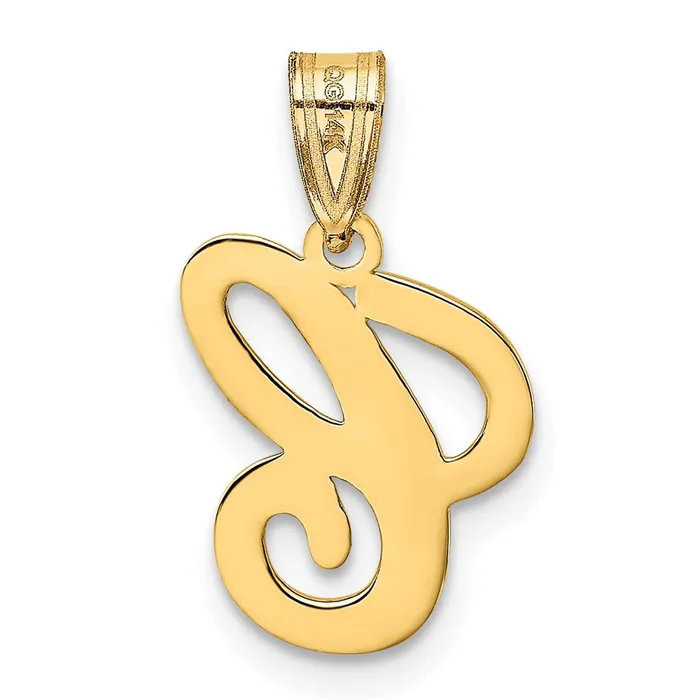 Necklaces 14k Yellow GoldY Script Letter C Initial Pendant Goldia