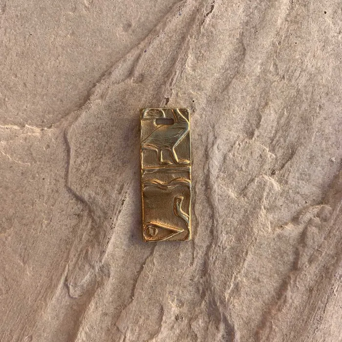 Necklaces gndatlanta Egyptian carvings Pendant in 14k yellow Gold Custom Order Necklaces gndatlanta Egyptian carvings Pendant in 14k yellow Gold Custom Order