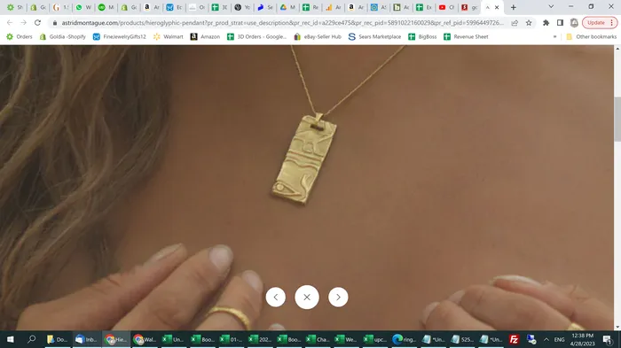 Necklaces gndatlanta Egyptian carvings Pendant in 14k yellow Gold Custom Order Necklaces gndatlanta Egyptian carvings Pendant in 14k yellow Gold Custom Order
