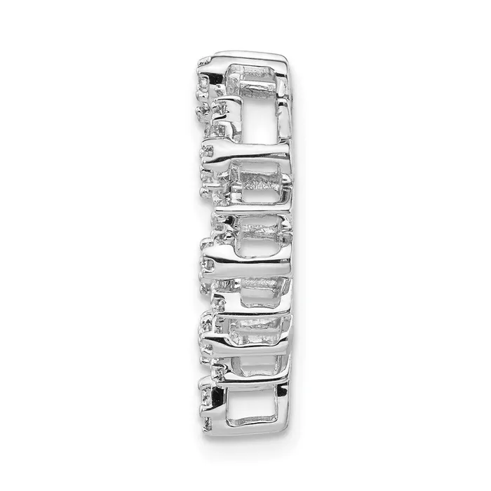 Necklaces Goldia 14k White Gold 13ct Real Diamond Heart Chain Slide