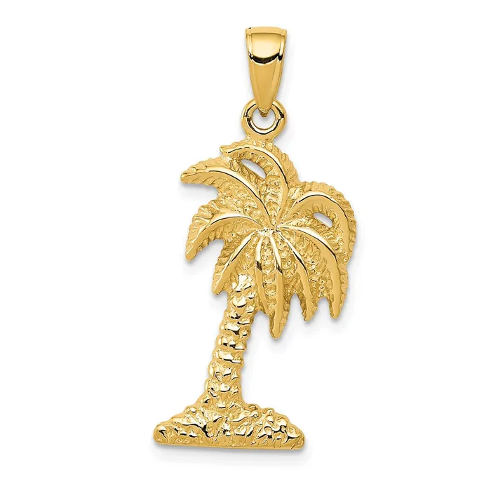 Necklaces Goldia 14k Yellow Gold Palm Tree Pendant