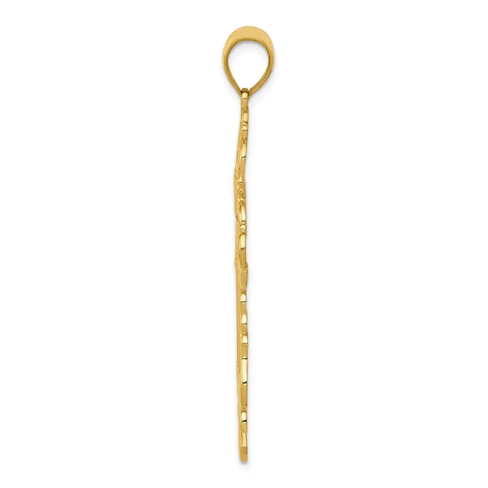 Necklaces Goldia 14k Yellow Gold Polished Fancy Cross Pendant
