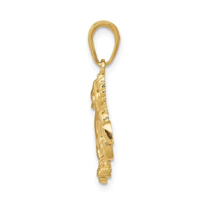 Necklaces Goldia 14k Yellow Gold Solid Polished Dragon Pendant