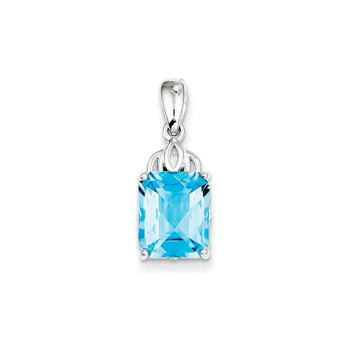 Necklaces Goldia Sterling Silver Blue Topaz Pendant