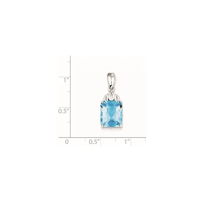Necklaces Goldia Sterling Silver Blue Topaz Pendant