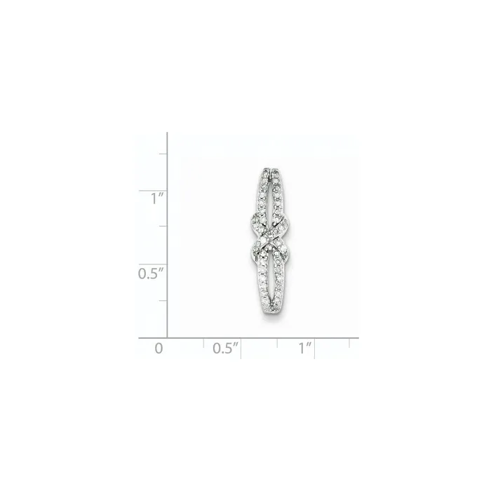 Necklaces Goldia Sterling Silver Diamond Slide Pendant