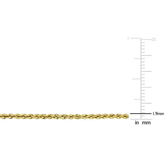 Necklaces JMS always Original Amour 19mm Hollow Rope Chain Necklace in 14k Yellow Gold 18 in Necklaces JMS always Original Amour 19mm Hollow Rope Chain Necklace in 14k Yellow Gold 18 in