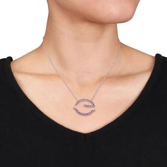 Necklaces JMS always Original AMOUR 1 CT TGW Amethyst Open Circle Pendant with Chain In 10K Rose Gold Necklaces JMS always Original AMOUR 1 CT TGW Amethyst Open Circle Pendant with Chain In 10K Rose Gold
