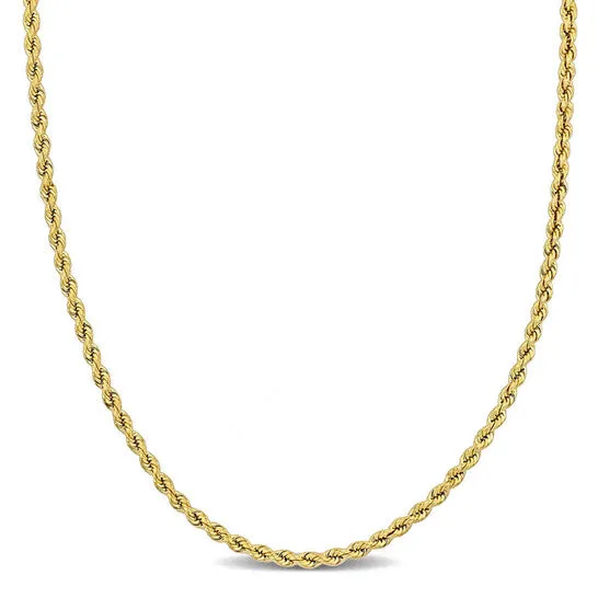 Necklaces JMS always Original Amour 225mm Super Ultra Light Rope Chain Necklace in 14k Yellow Gold 18 in Necklaces JMS always Original Amour 225mm Super Ultra Light Rope Chain Necklace in 14k Yellow Gold 18 in