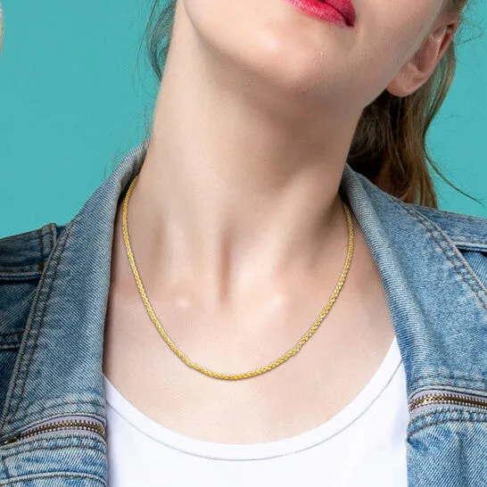 Necklaces JMS always Original Amour 225mm Super Ultra Light Rope Chain Necklace in 14k Yellow Gold 18 in Necklaces JMS always Original Amour 225mm Super Ultra Light Rope Chain Necklace in 14k Yellow Gold 18 in