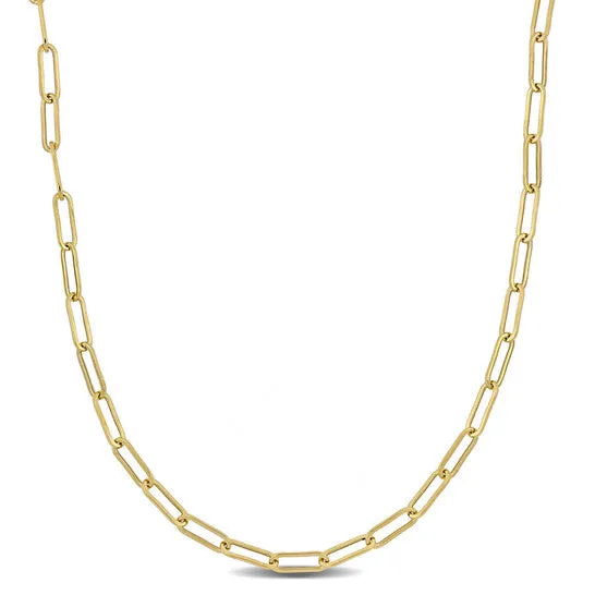 Necklaces JMS always Original AMOUR 33mm Paperclip Chain Necklace In 14K Yellow Gold 16 In Necklaces JMS always Original AMOUR 33mm Paperclip Chain Necklace In 14K Yellow Gold 16 In