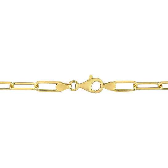 Necklaces JMS always Original AMOUR 5mm Diamond Cut Paperclip Chain Necklace In Yellow Plated Sterling Silver 24 In Necklaces JMS always Original AMOUR 5mm Diamond Cut Paperclip Chain Necklace In Yellow Plated Sterling Silver 24 In