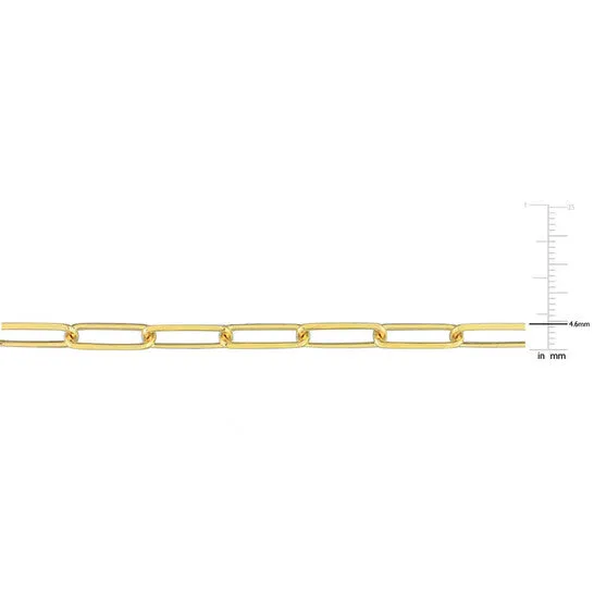 Necklaces JMS always Original AMOUR 5mm Diamond Cut Paperclip Chain Necklace In Yellow Plated Sterling Silver 24 In Necklaces JMS always Original AMOUR 5mm Diamond Cut Paperclip Chain Necklace In Yellow Plated Sterling Silver 24 In