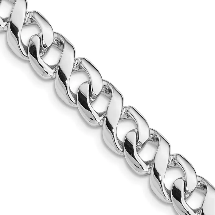 Necklaces MDS Solid 14K White Gold 24 inch 875mm Hand Polished Fancy Link with Fancy Lobster Clasp Chain Necklace