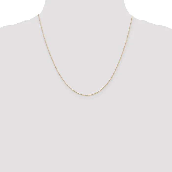 Necklaces QGold 14K Rose Gold 20 inch Carded 5mm Cable Rope with Spring Ring Clasp Chain Necklace Necklaces QGold 14K Rose Gold 20 inch Carded 5mm Cable Rope with Spring Ring Clasp Chain Necklace