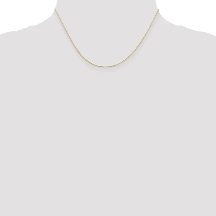 Necklaces QGold 14K Yellow Gold 16 inch Carded 5mm Cable Rope with Spring Ring Clasp Chain Necklace Necklaces QGold 14K Yellow Gold 16 inch Carded 5mm Cable Rope with Spring Ring Clasp Chain Necklace
