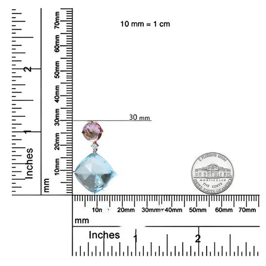 Original 18K White and Rose Gold Round Diamond Accent Rose De France Pink Amethyst Cushion Cut Sky Blue Topaz Dangle Drop 18 Necklace JMS always Necklaces Original 18K White and Rose Gold Round Diamond Accent Rose De France Pink Amethyst Cushion Cut Sky Blue Topaz Dangle Drop 18 Necklace JMS always Necklaces