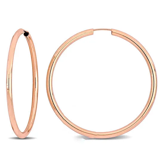 Original Amour 40mm Hoop Earrings in 14k Rose Gold JMS always Earrings