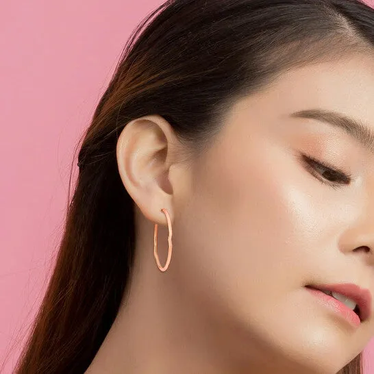 Original Amour 40mm Hoop Earrings in 14k Rose Gold JMS always Earrings Original Amour 40mm Hoop Earrings in 14k Rose Gold JMS always Earrings