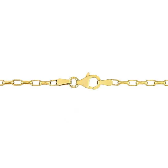 Original AMOUR Fancy Rectangular Rolo Chain Necklace In Yellow Plated Sterling Silver 20 In JMS always Necklaces Original AMOUR Fancy Rectangular Rolo Chain Necklace In Yellow Plated Sterling Silver 20 In JMS always Necklaces