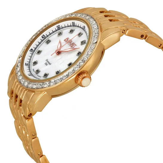 Original August Steiner Mother of Pearl Dial Rose Goldtone Ladies Watch AS8045RG JMS always Rings Original August Steiner Mother of Pearl Dial Rose Goldtone Ladies Watch AS8045RG JMS always Rings