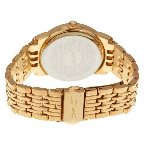 Original August Steiner Mother of Pearl Dial Rose Goldtone Ladies Watch AS8045RG JMS always Rings Original August Steiner Mother of Pearl Dial Rose Goldtone Ladies Watch AS8045RG JMS always Rings