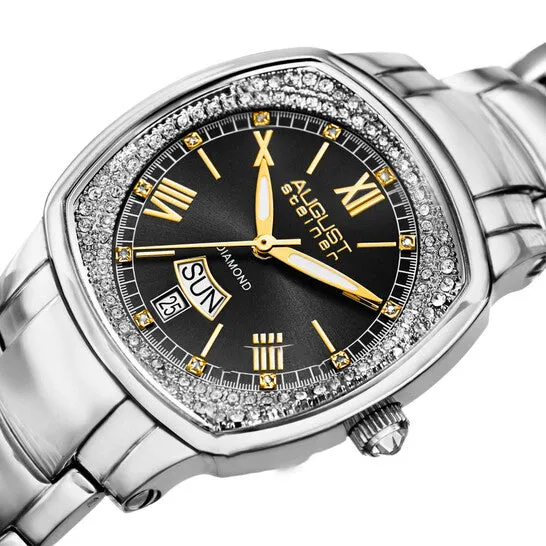 Original August Steiner Quartz Diamond Blue Dial Ladies Watch AS8193SSB JMS always Watches Original August Steiner Quartz Diamond Blue Dial Ladies Watch AS8193SSB JMS always Watches