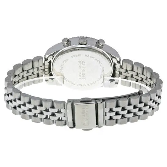 Original August Steiner SilverTone Ladies Watch AS8103SS JMS always Rings Original August Steiner SilverTone Ladies Watch AS8103SS JMS always Rings