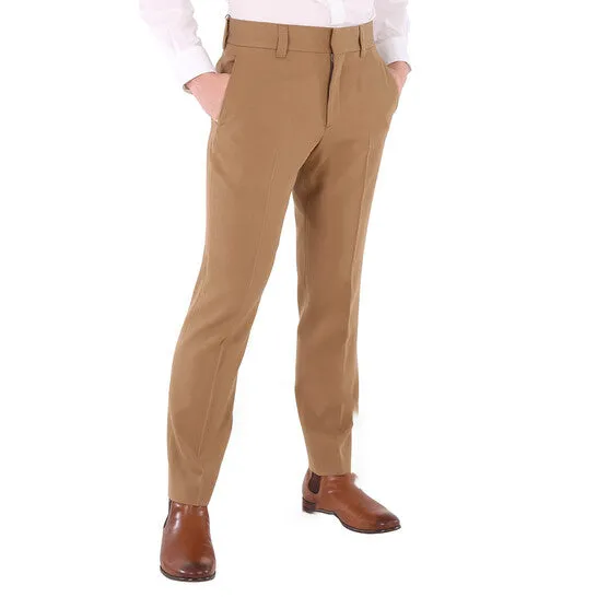 Original Burberry Mens Fawn Grain De Poudre Wool Tailored Trousers JMS always Rings Original Burberry Mens Fawn Grain De Poudre Wool Tailored Trousers JMS always Rings