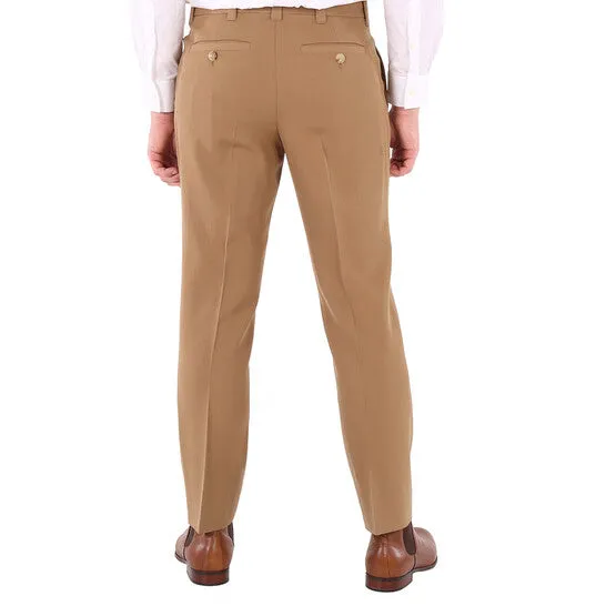 Original Burberry Mens Fawn Grain De Poudre Wool Tailored Trousers JMS always Rings Original Burberry Mens Fawn Grain De Poudre Wool Tailored Trousers JMS always Rings
