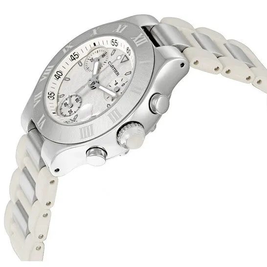 Original Cartier 21 Chronoscaph Silver Dial Unisex Watch W10197U2 JMS always Watches Original Cartier 21 Chronoscaph Silver Dial Unisex Watch W10197U2 JMS always Watches