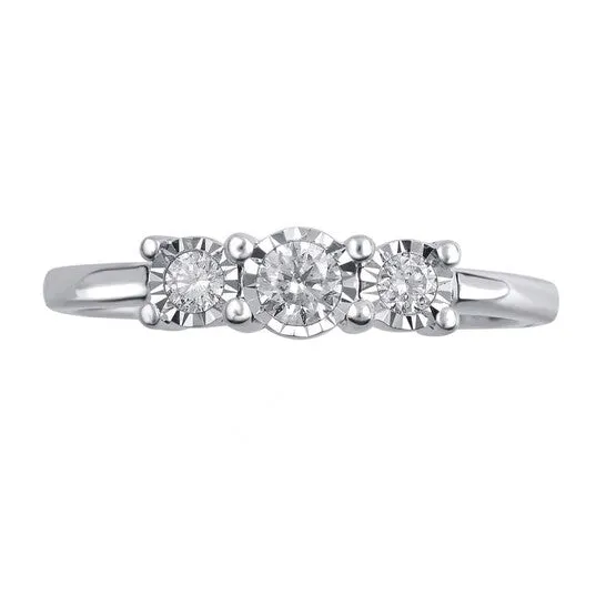 Original DiamondMuse 050 cttw Sterling Silver 3 Stone Diamond Engagement Ring for Women IJ I2I3 JMS always Rings Original DiamondMuse 050 cttw Sterling Silver 3 Stone Diamond Engagement Ring for Women IJ I2I3 JMS always Rings