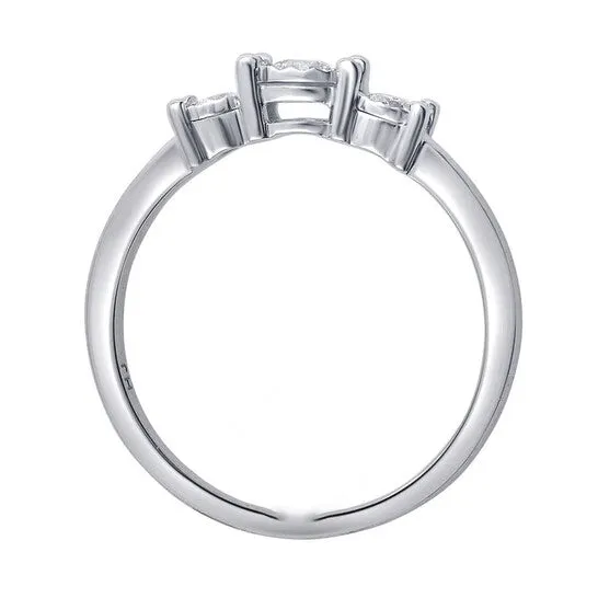 Original DiamondMuse 050 cttw Sterling Silver 3 Stone Diamond Engagement Ring for Women IJ I2I3 JMS always Rings Original DiamondMuse 050 cttw Sterling Silver 3 Stone Diamond Engagement Ring for Women IJ I2I3 JMS always Rings