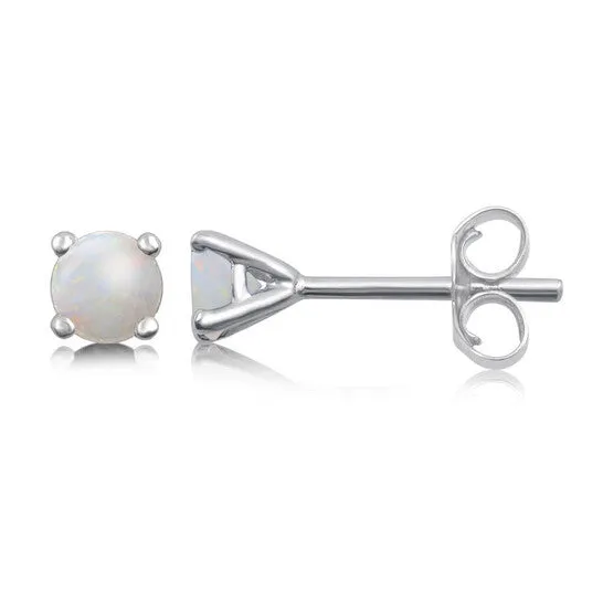 Original DiamondMuse Created Round Cut Opal Womens Four Prong Stud Earrings in Sterling Silver JMS always Earrings Original DiamondMuse Created Round Cut Opal Womens Four Prong Stud Earrings in Sterling Silver JMS always Earrings