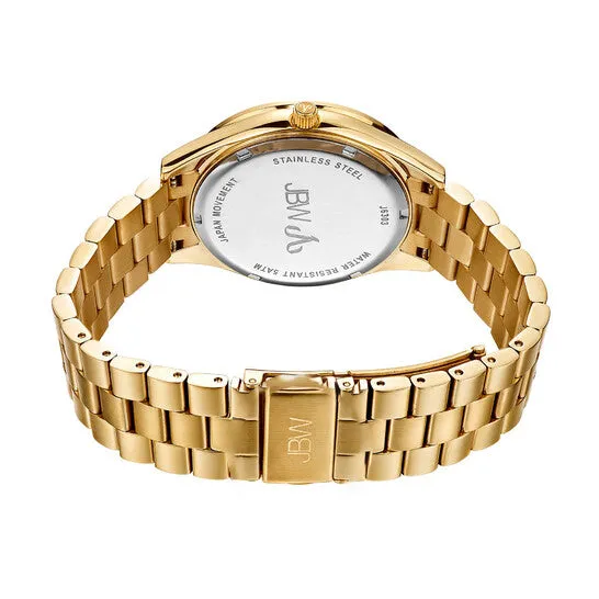 Original JBW Mondrian Gold Diamond Dial 18kt Gold Plated Stainless Steel Ladies Watch J6303B JMS always Earrings Original JBW Mondrian Gold Diamond Dial 18kt Gold Plated Stainless Steel Ladies Watch J6303B JMS always Earrings